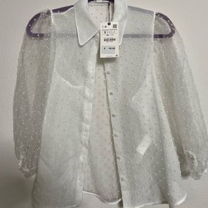 White Button Up Blouse